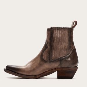 Sacha Chelsea Frye Leather Ankle Cowboy Boots